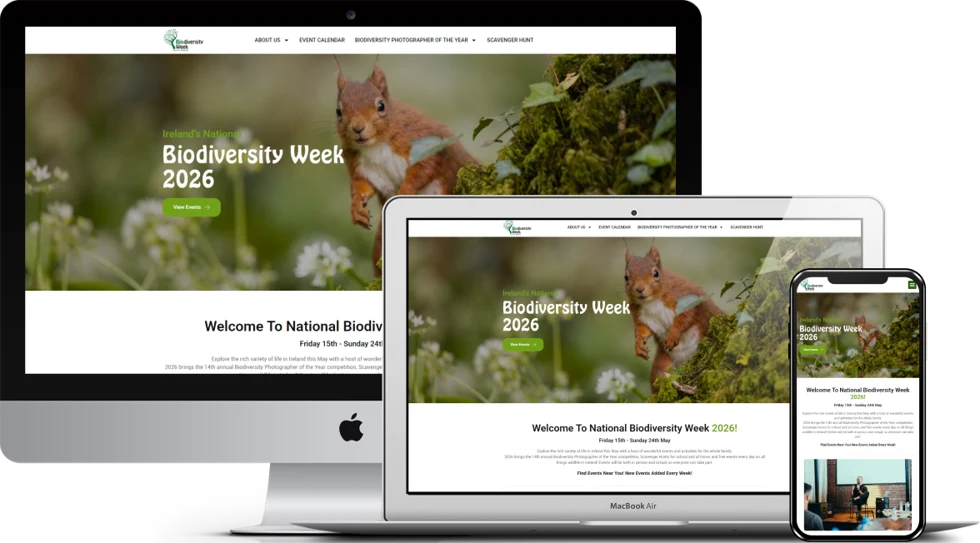 Environmental events website for National Biodiversity Week