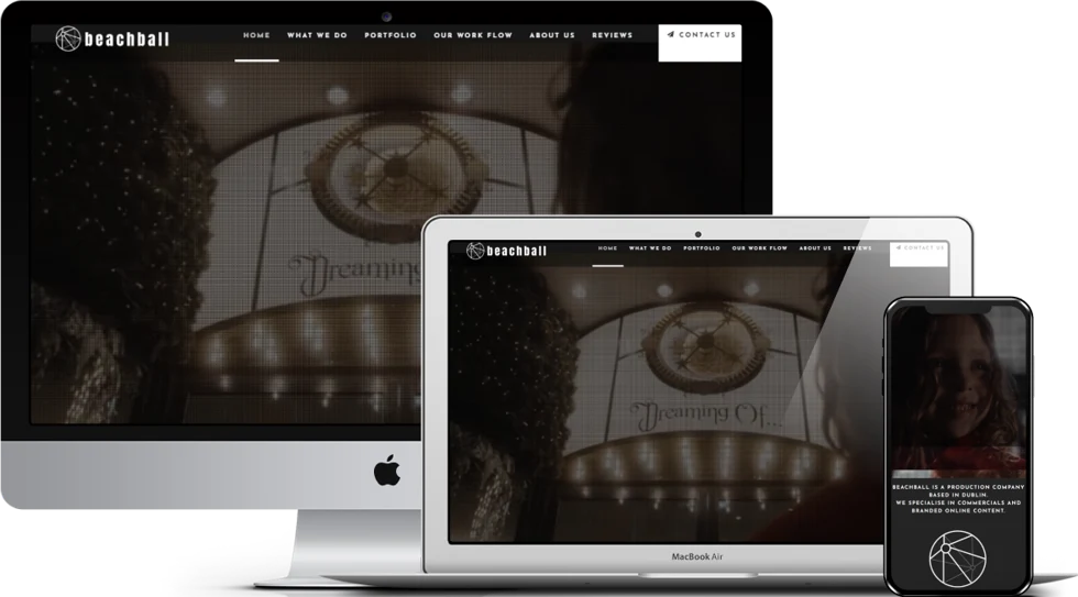 Production company website for Beachball