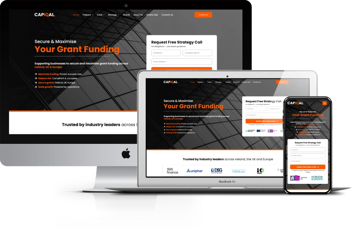 CAPIQAL website presentation