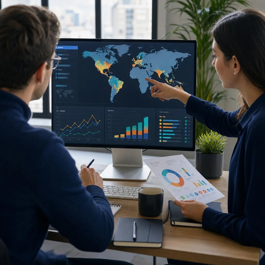 International SEO strategists comparing search demand and market opportunities across world regions