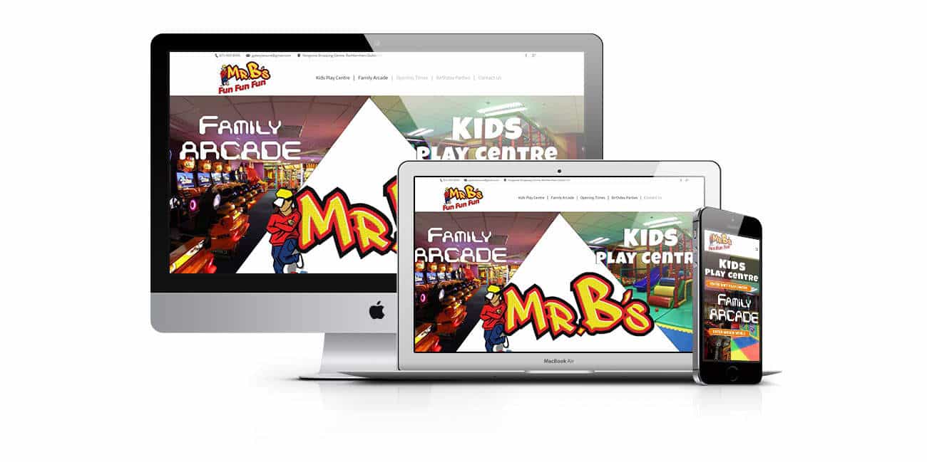 web design for Mrbs, Entertainment provider