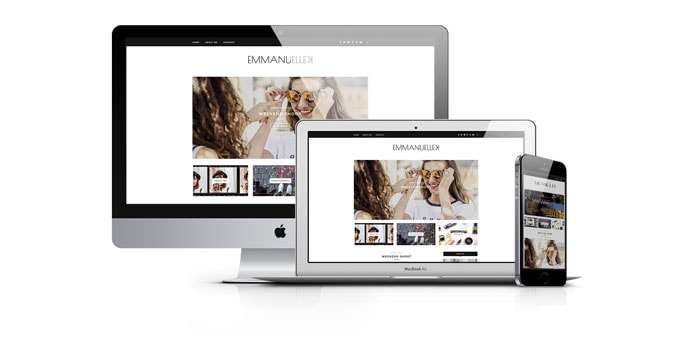 Web Design for Emmanuellekus.com - Best Fashion Blof, Dublin, Ireland