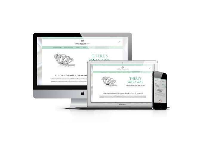 Web Design Ireland for Elysian Diamonds