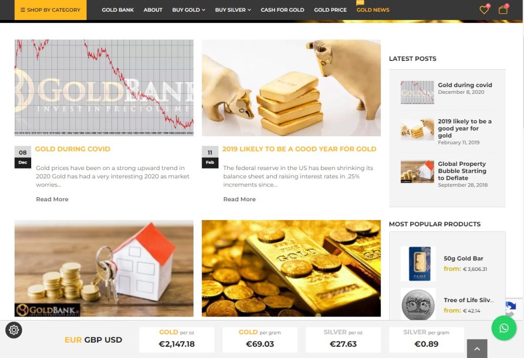 goldbank blog page